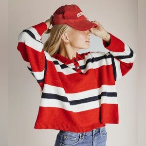 Piper & Scoot Stephanie Striped Rugby Sweater